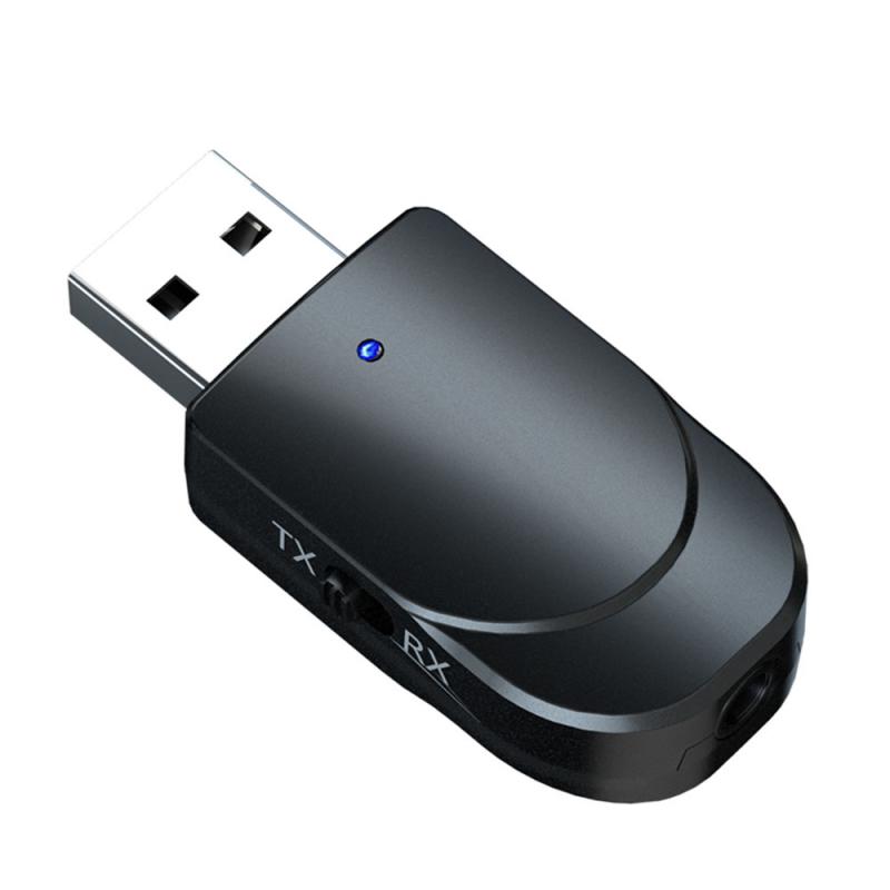 Kn330 bluetooth 5.0 lydsender mottaker adapter to-i-ett usb datamaskin tv adapter bil dobbel utgang: Default Title