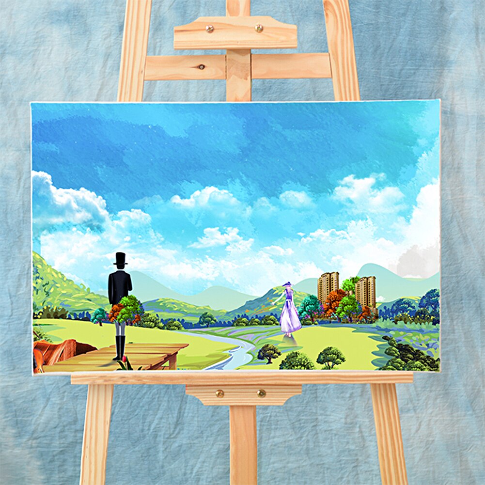 6x White Artboard Cotton Canvas for Oil Painting Hand Painted Frame Canvas Panels Craft Painting Tool Hand Painted Accessories
