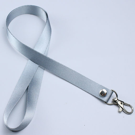 50 Stück/viel individuell bedrucktes Schlüsselband für Schlüssel, Logo, individuelles , Ausweishalter und Personelkarten, 1 Farbe, personalisierter Druck, Landyard: Dunkelgrau