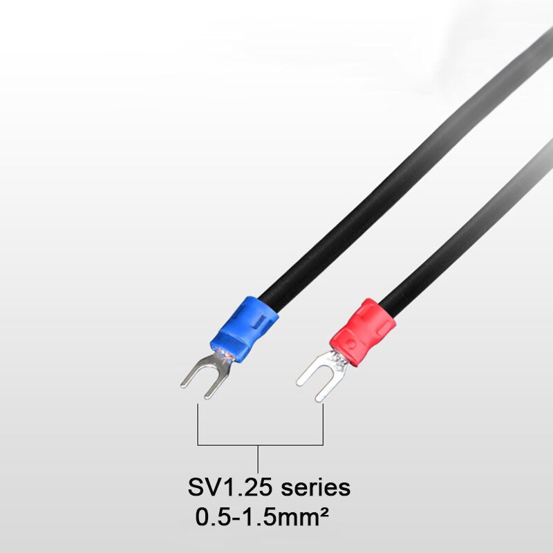 100 Stuks Draad Connector Terminals SV1.25 SV2 Vork Gevorkt Crimp AWG22-10 Geïsoleerde Jst Tin Terminales Electricos Para Kabel Gewrichten