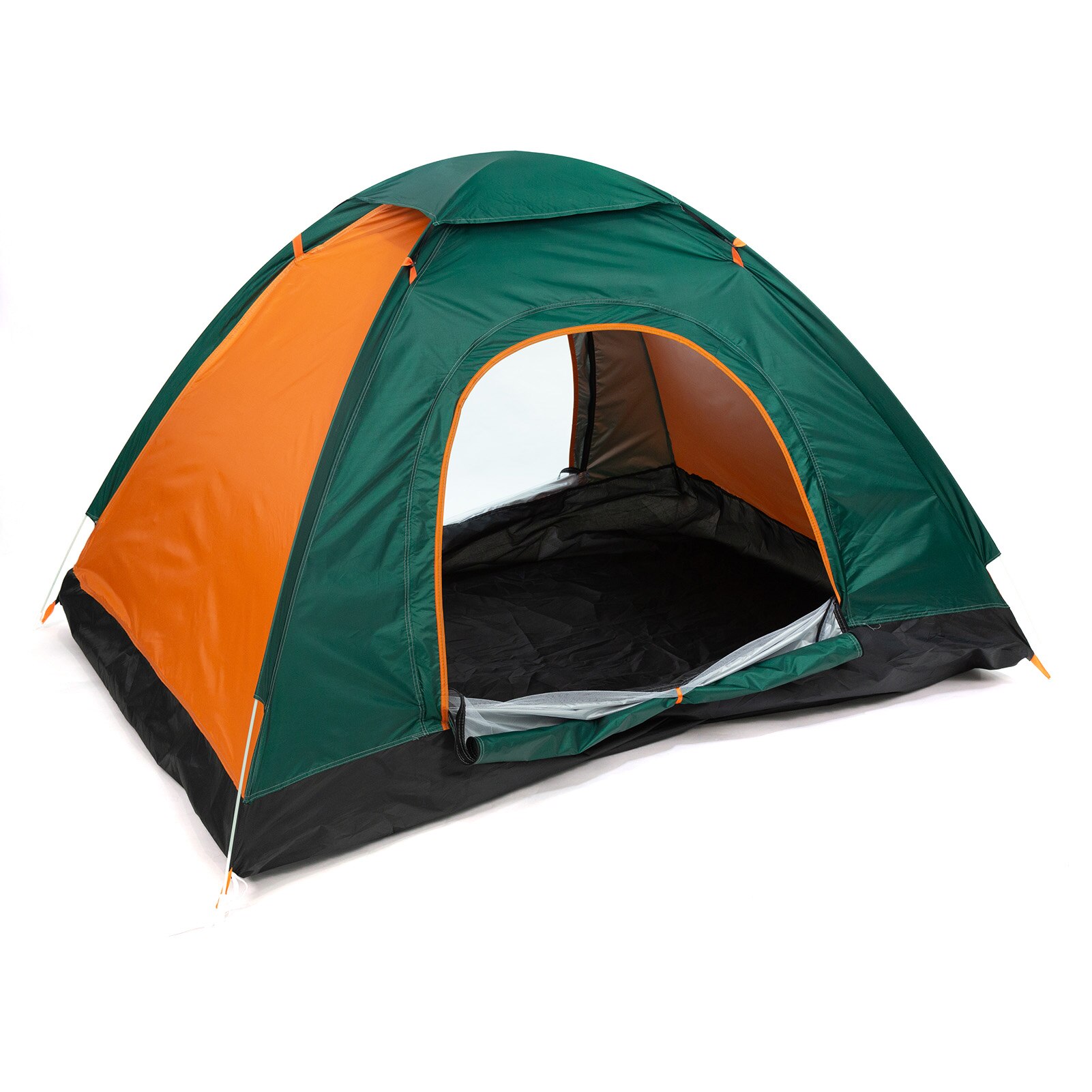 2 Persona sol refugios carpa de playa protección UV Pop tiendas sol sombra toldo Camping senderismo al aire libre de viaje de refugio: Orange 2-Door