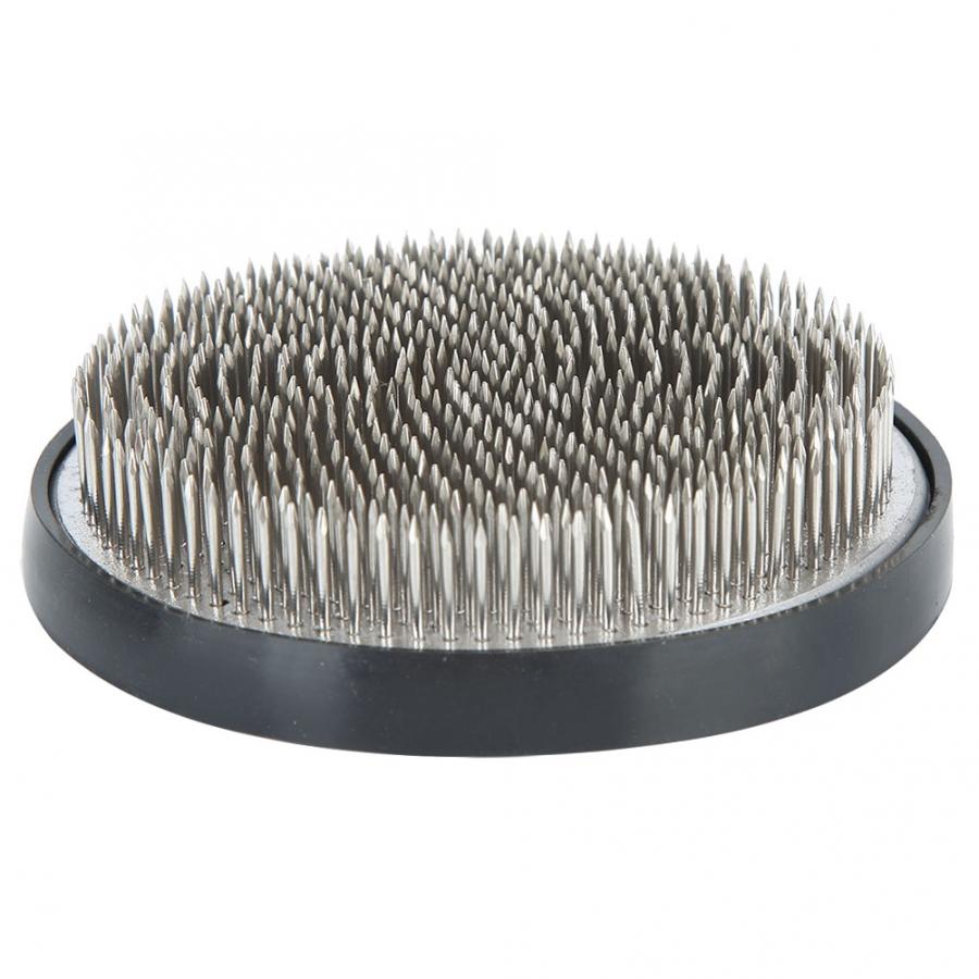 Round Shape Flower Kenzan Holder Japanese Flower Arrangement Needle Pin Arranging Accessories: White