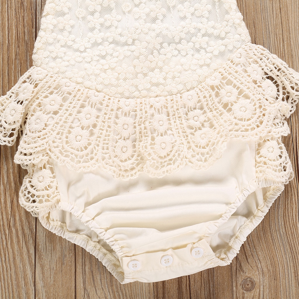 Romper Baby Clothes Girl Toddler Newborn Baby Girls Boys Lace Patchwork Ruffles Romper Bodysuit Clothes Baby Romper Clothes