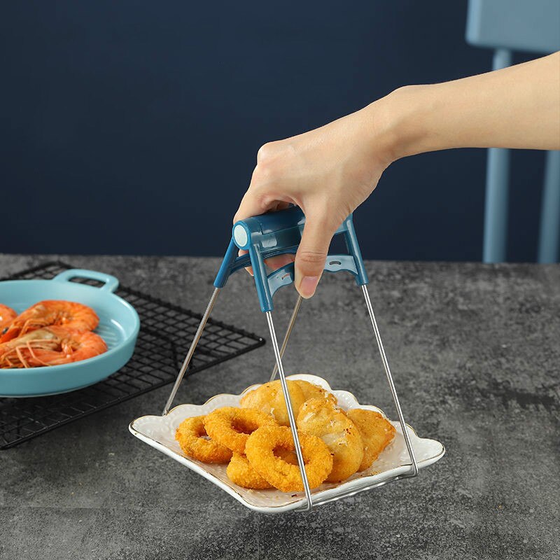 Poignée antidérapante en Silicone résistant à la chaleur, couvercle Anti-brûlure, pince pour Pot de chaleur, gants de four à micro-ondes, outils de cuisine E11830