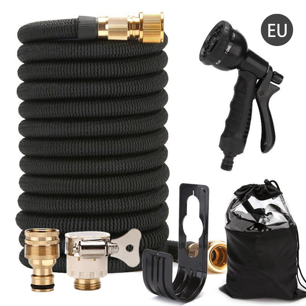 Water Sprayer Tool EU Standard Lightweight Garden Automatic Expansion And Watering Pipe With Ergonomic Handle: 25ft