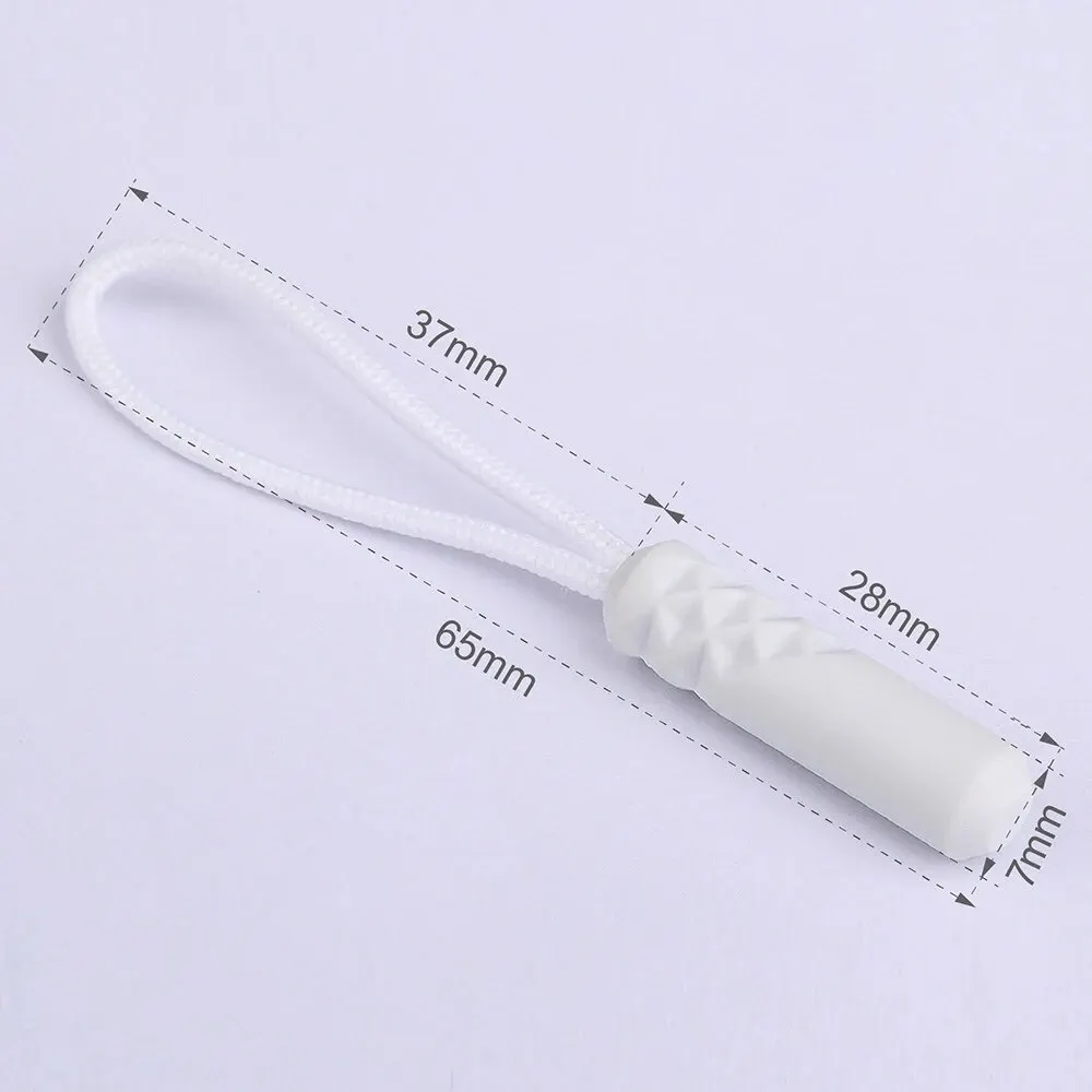 (10 uds) cabeza de tracción de cremallera de PVC cabeza de tracción de plástico cuerda de cola de escalada mochila Xiaomi con la misma cuerda de tracción de cremallera: Cobre envejecido