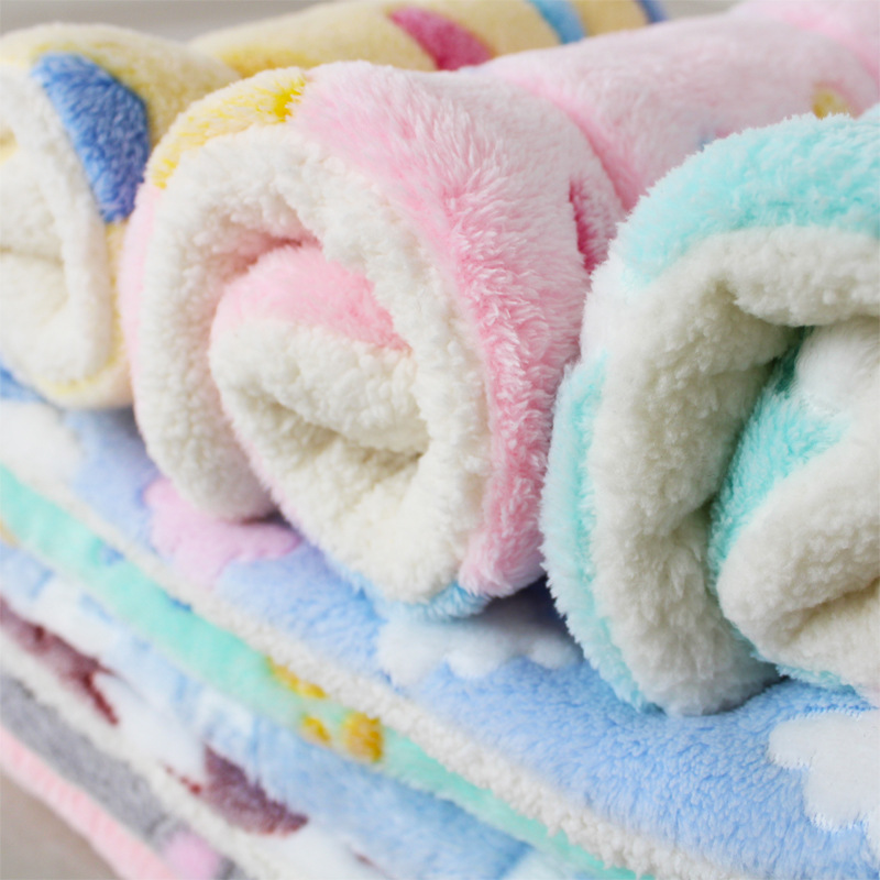 Mjuk hundfilt förtjockad husdjursmatta för valp chihuahua sovmatta för katter och hundar varm hushållsmatta husdjurstillbehör