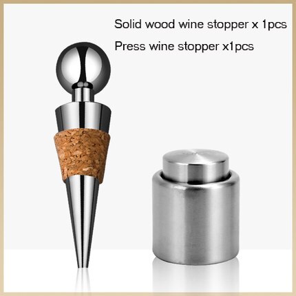 Neue Xiaomi edelstahl wein stopfen vakuum flasche Stopper abdichtung silikon Abdichtung hoch-Ende-wein champagner Stopper schäumen: wie gezeigt22