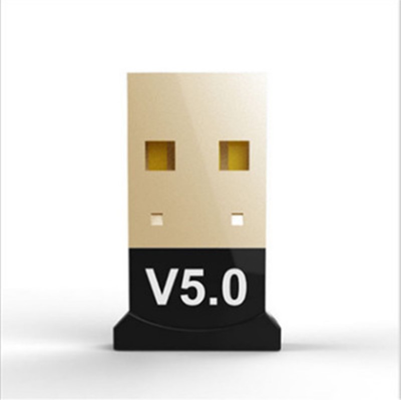 USB Bluetooth 5,0 Adapter Bluetooth 5,0 Absender Bluetooth Empfänger Mini Audio- Adapter für Computer PC Laptop Musik: Braun