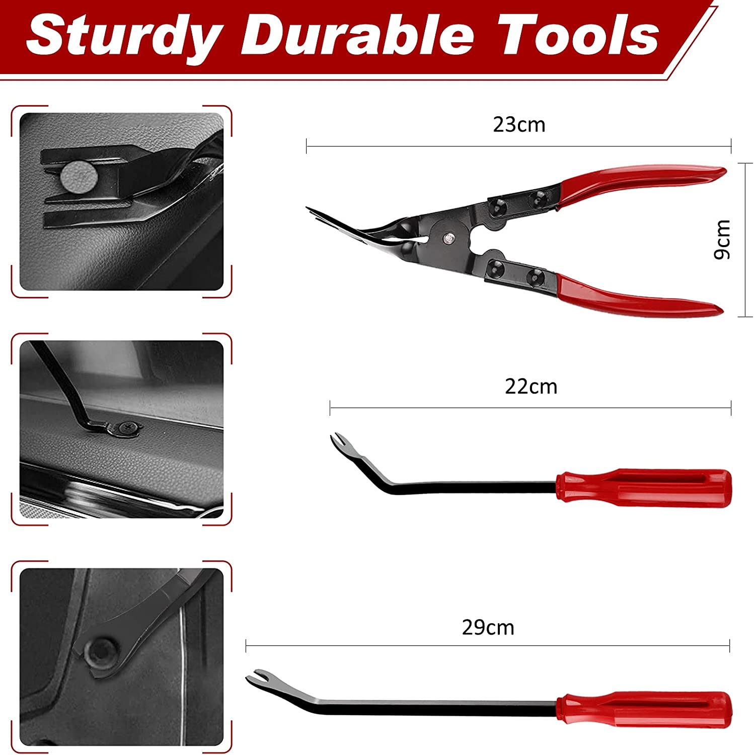 Auto-interieur demontage gereedschap Trim Removal Tools Kit Auto Removal Tool Kit Deurpaneel Radio Stereo Audio Dash Terminal verwijderen