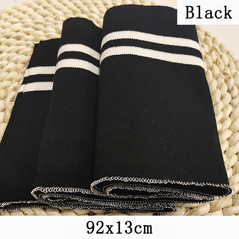 92 x 13cm fine rib strik elastisk stof gør manchetter linning krave ribkant til baseball dragten sportstøj sytilbehør: 1
