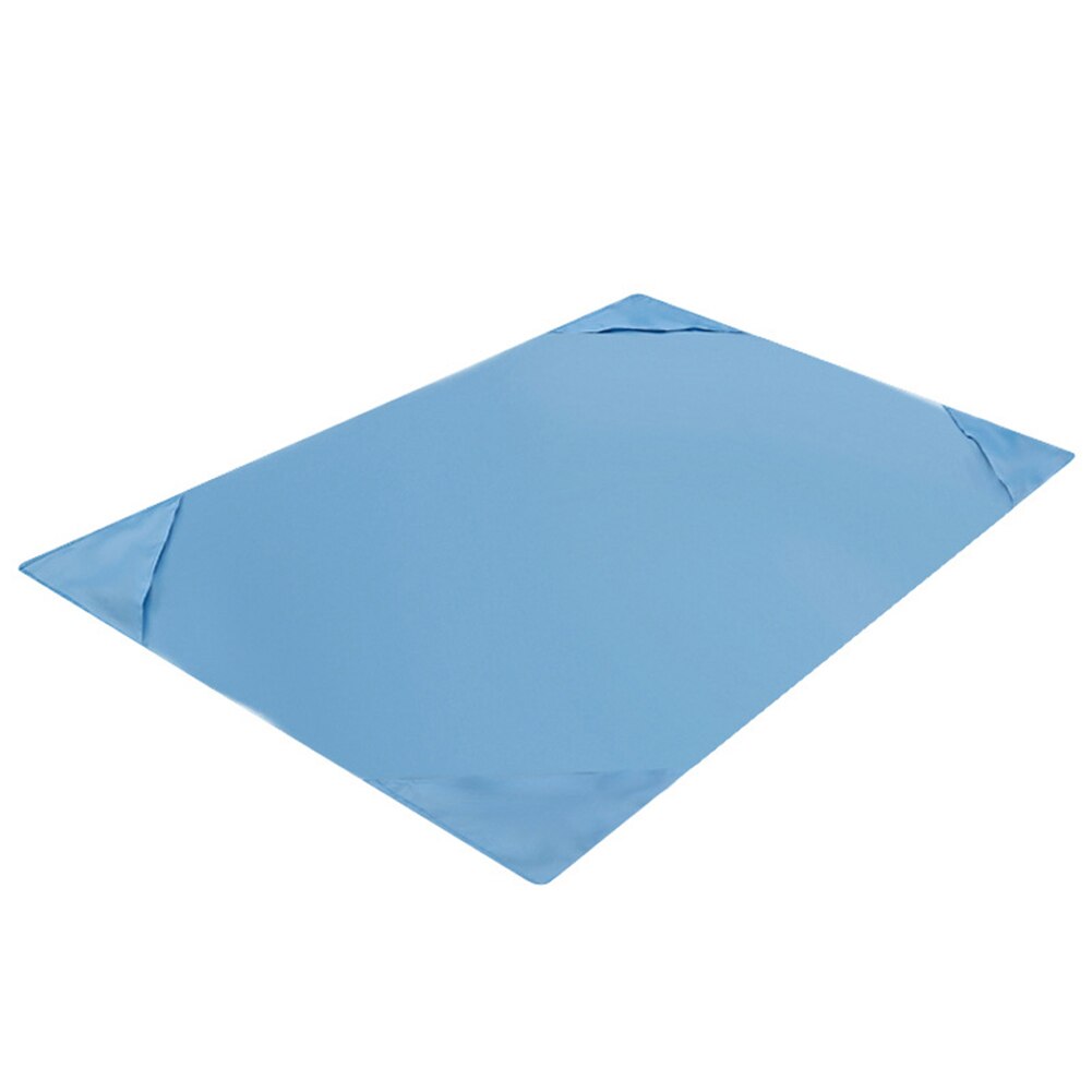100/150/200cm ensfarvet vandtæt udendørs picnic campingmåtte strandtæppe: Blå / 145 x 150cm