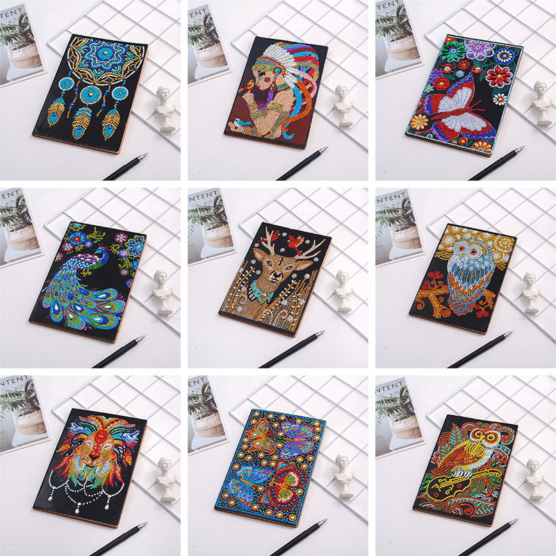 5D DIY Diamant Malerei Notizbücher Spezielle bilden Neuheiten Tagebuch Buch Diamant Stickerei A5 Mosaik Malerei Dekor