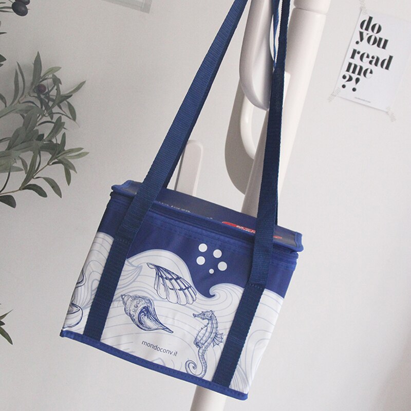 8L portable eco friendly cooler bag thermal picnic lunch box vehicle insulation shoulder bag food drinks fresh carrier bag