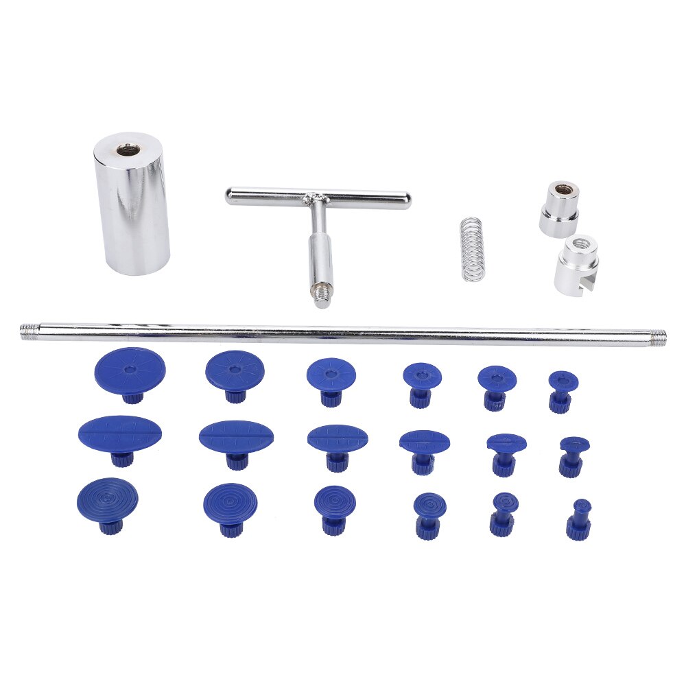 24pcs car free sheet metal dent repairer T-rod puller kit