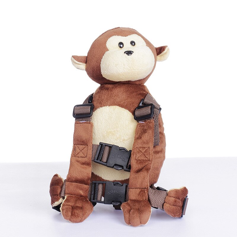 2 in 1 Harness Buddy Monkey Baby Safety Animal Toy Backpacks Bebe Walking Reins Toddler Leashes Kid Keeper GB-016: Monkey New 2