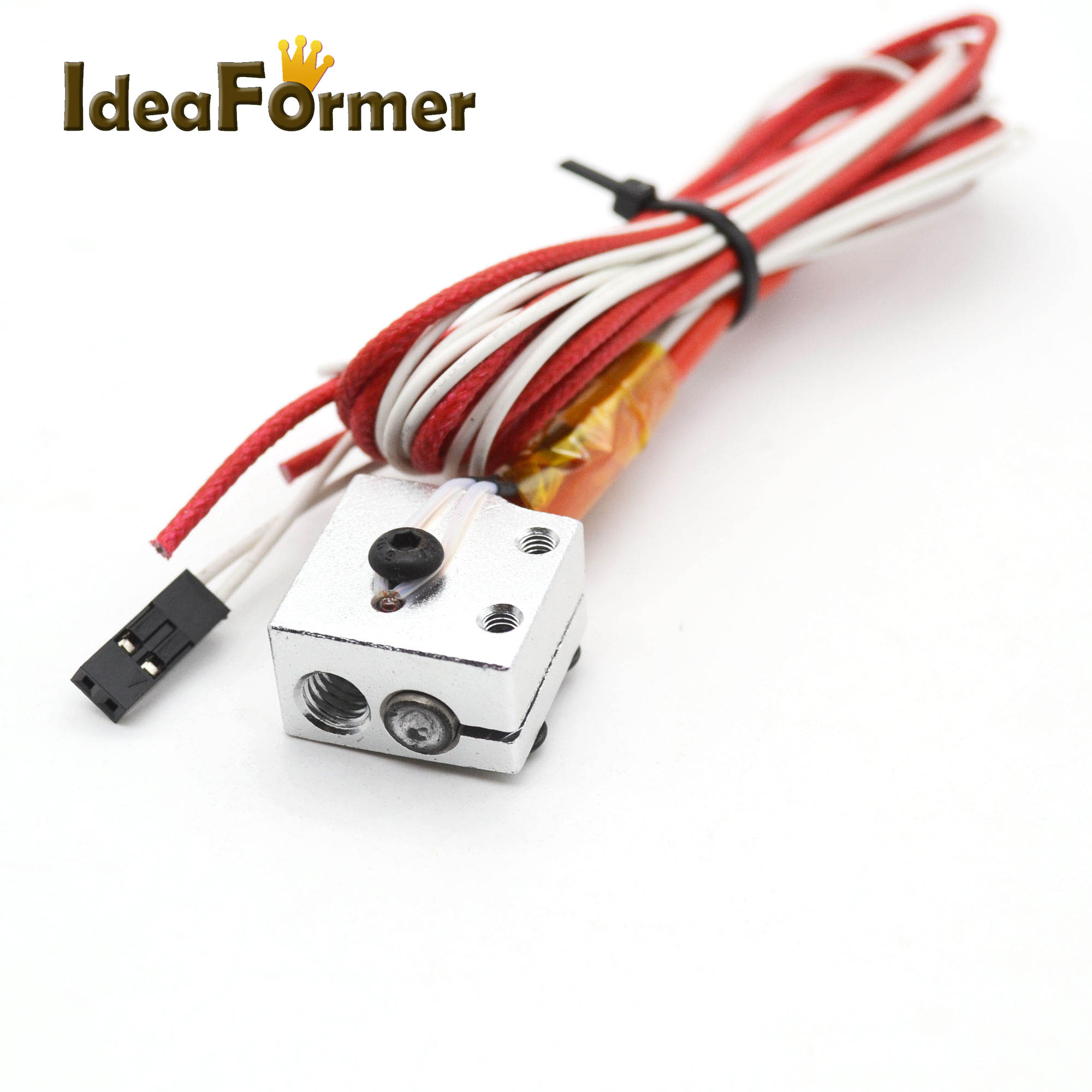 Calentador de cartucho de impresora 3D, termistor y bloque de calefacción, piezas de impresora 3D volcán Reprap Hotend, j-head 12/24V