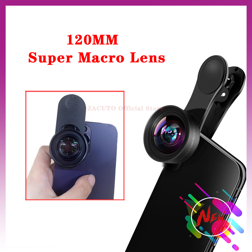 MARTVSEN 120MM Super Macro Lens Professionele 5K HD 10x Super Macro met Universele Telefoon Clip Camera Foto lens voor Smartphone