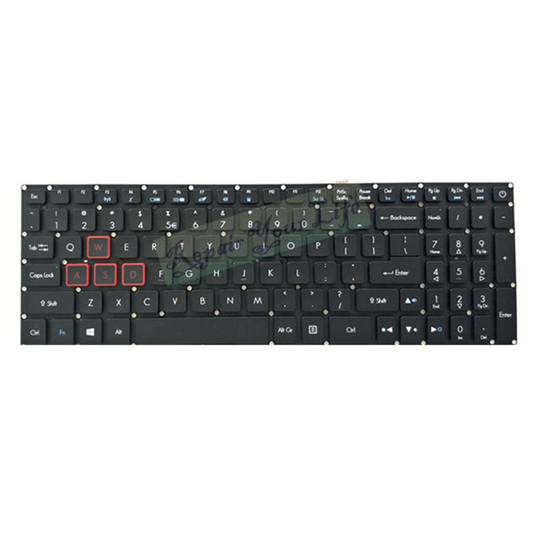 Wymiana klawiatury podświetlana klawiatura dla ACER aspirować VX5 591 G 793 VN7 593 793G nas angielski czarny KB czerwone klawisze nowy LG5p A51BRL