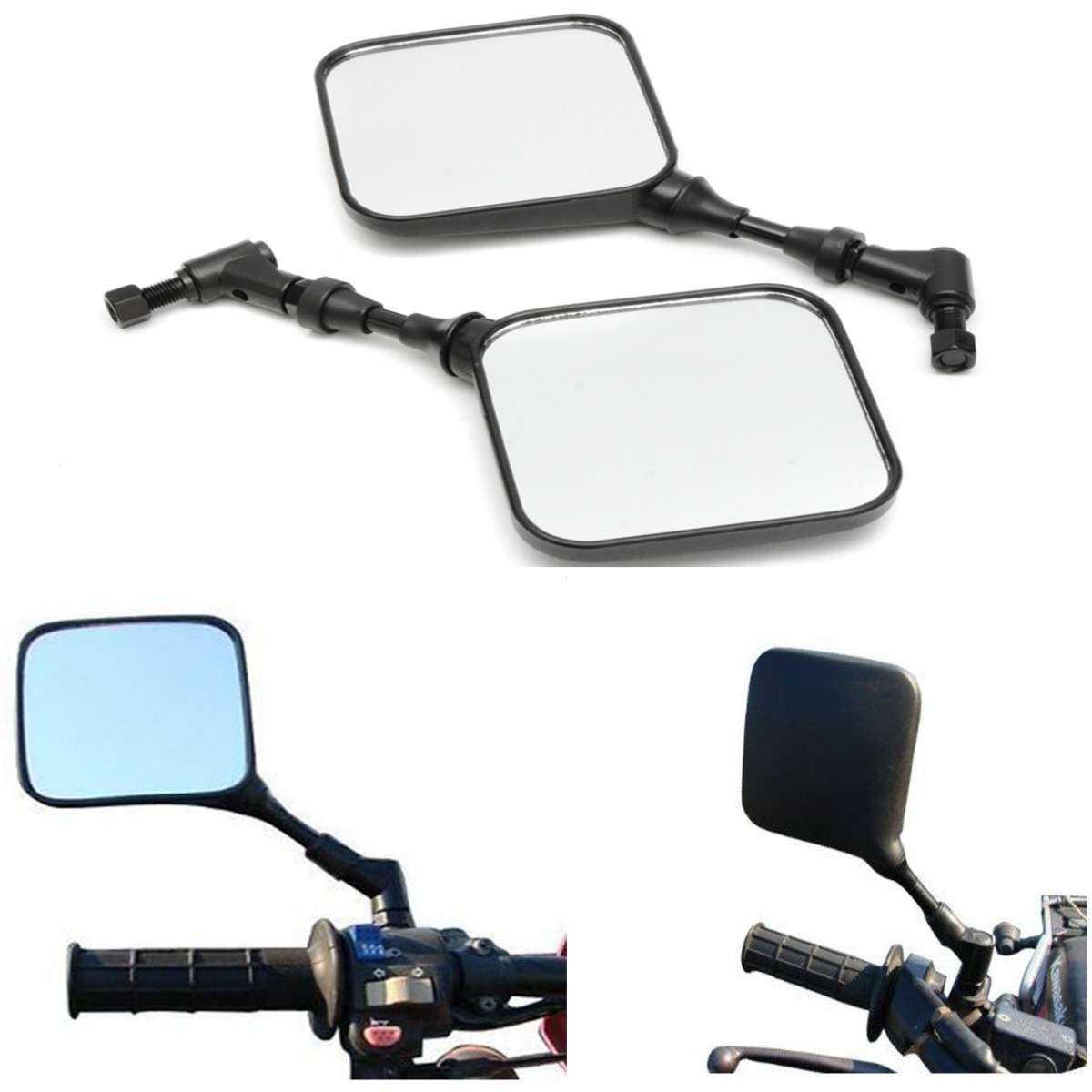 pejos retrovisor de motocicleta para Suzuki DR 650 350 200 250 DRZ400 accorios para ciclomotor 2 uds 8mm 10mm Supermotor Dirt Pitbike - AliExprs 201355758