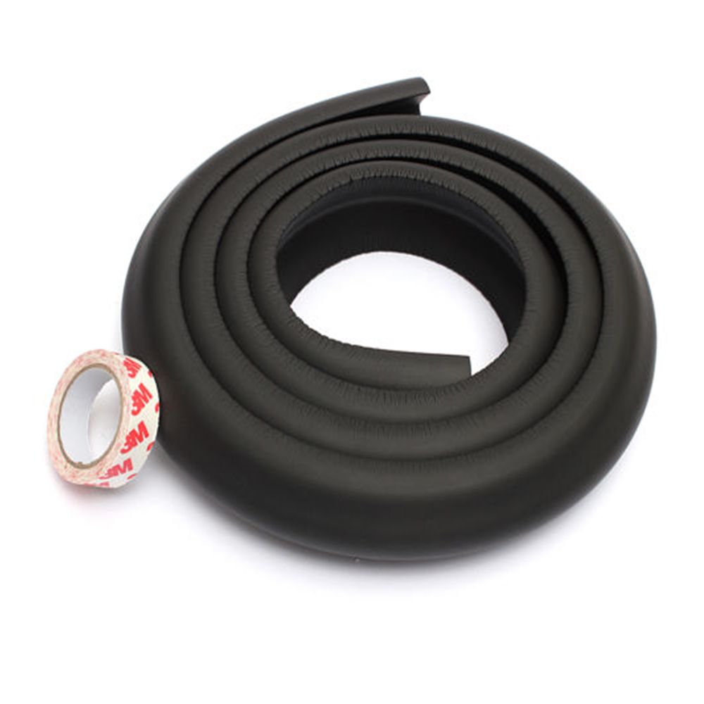 2m Safety Corner Protector Table Desk Edge Guard Soft Strip Children Safe Tape Furniture Corners Angle Protection Thicken: black