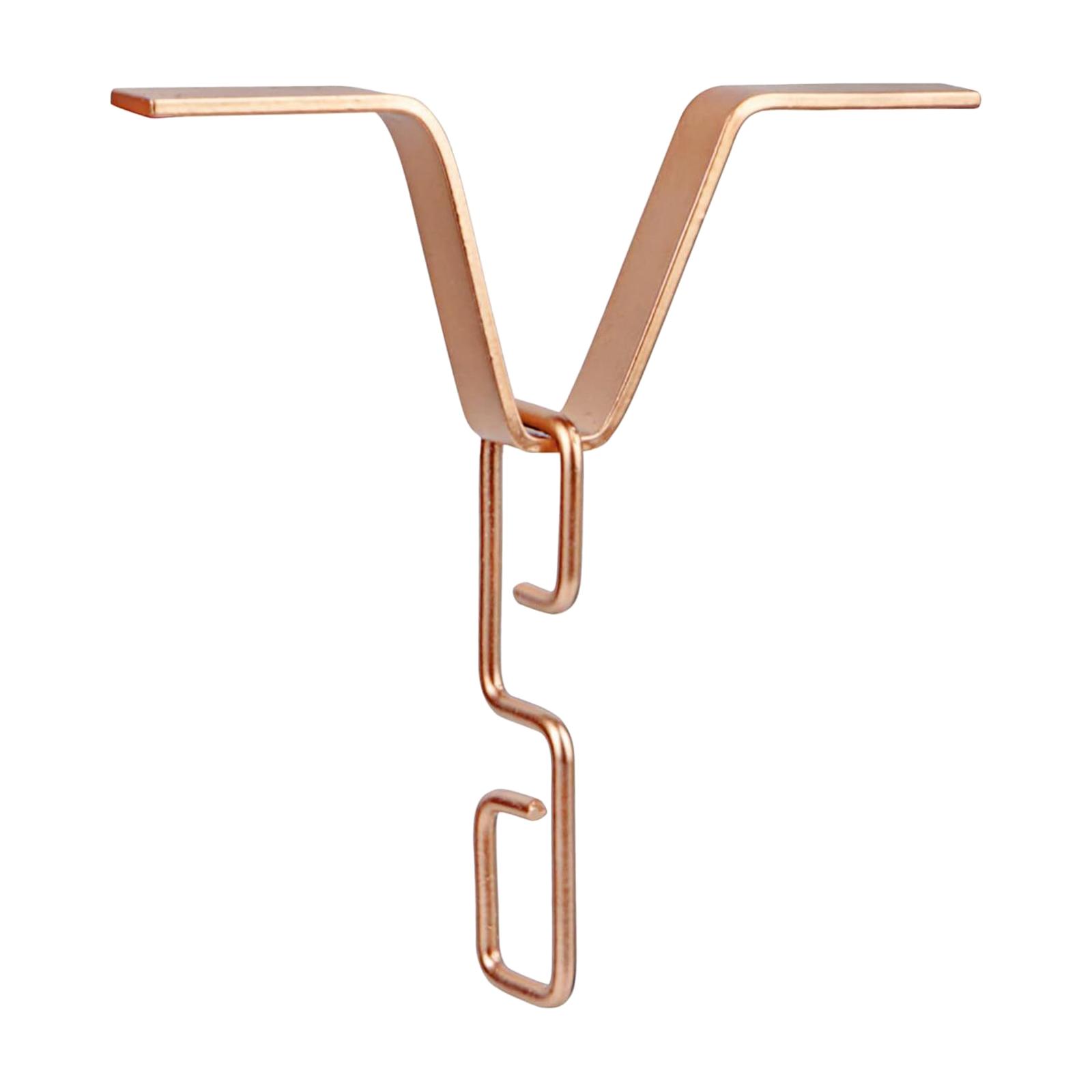 Ain Ketting Goten Adapter Clip V-Vormige Haak Hanger Systeem Accessoires, Stevig, Roestvast, Regen Ketting V Haak: Rose