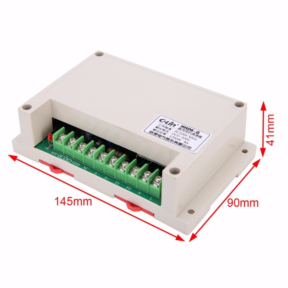HHD6-G PWM Motor Speed Controller Input AC220V Output DC 0-220V 1200W -10~+65C Adjustable Electrical Supplies 145*90*41mm
