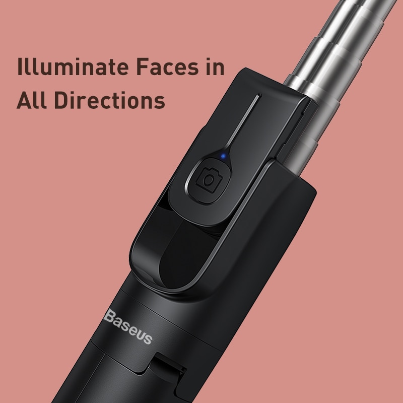 Baseus trådløs bluetooth selfie stick stativ med fjernkontroll shoot utvidbar sammenleggbar monopod for huawei xiaomi smarttelefon
