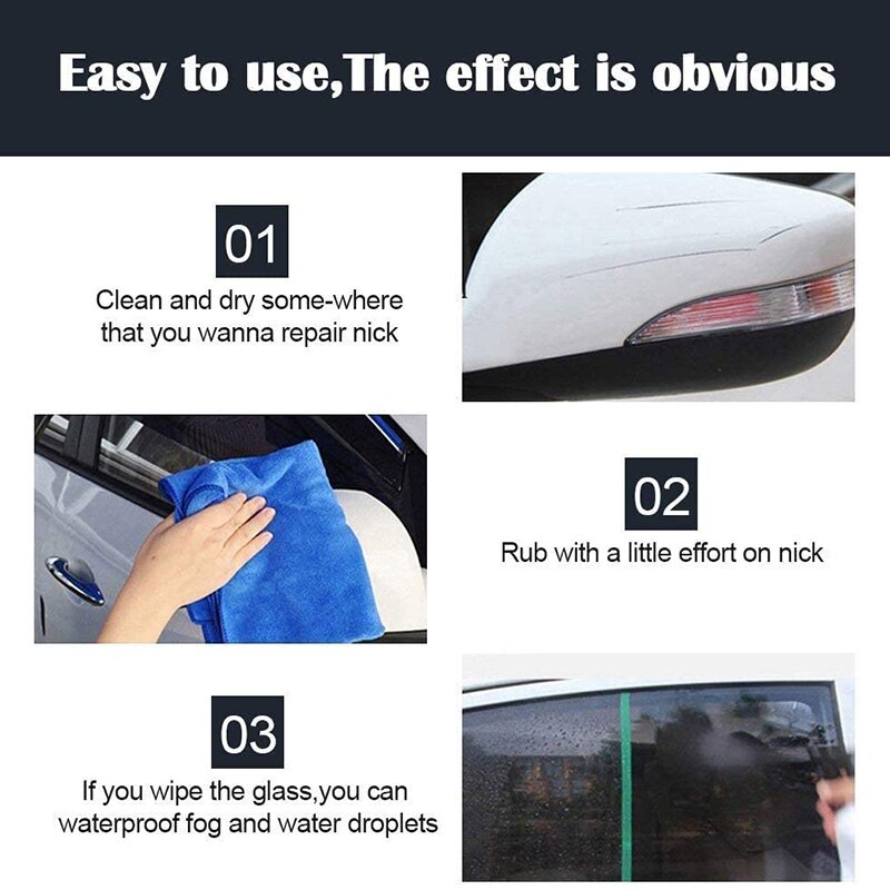 Magic Auto Scratch Remover Doek Multipurpose Reparatie Auto Verf Swirl Remover Polish Restorer Voor Water Vlekken MU8669