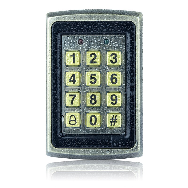 Waterproof RFID access control keyboard outdoor rain cover 125KHz EM card reader for access control system