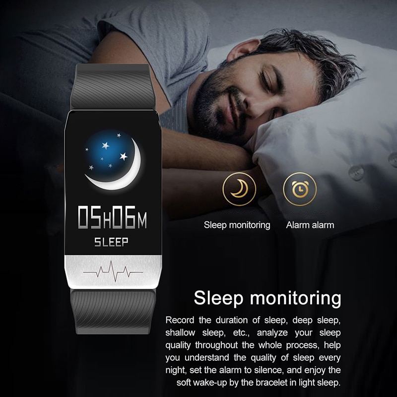 ] T1 Body Temperature Measure Smart Wristband Immunity ECG Monitor Smartwatch with IP67 Waterproof Heart Rate Monitoring