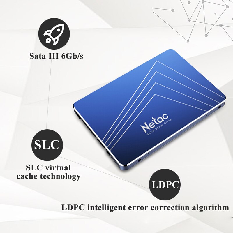 Disque dur Netac SSD 60 go 160 go 120 go 240 go 480 go 960 go 512 go SATA3 disque SSD interne 720 go go 1 to pour ordinateur de bureau