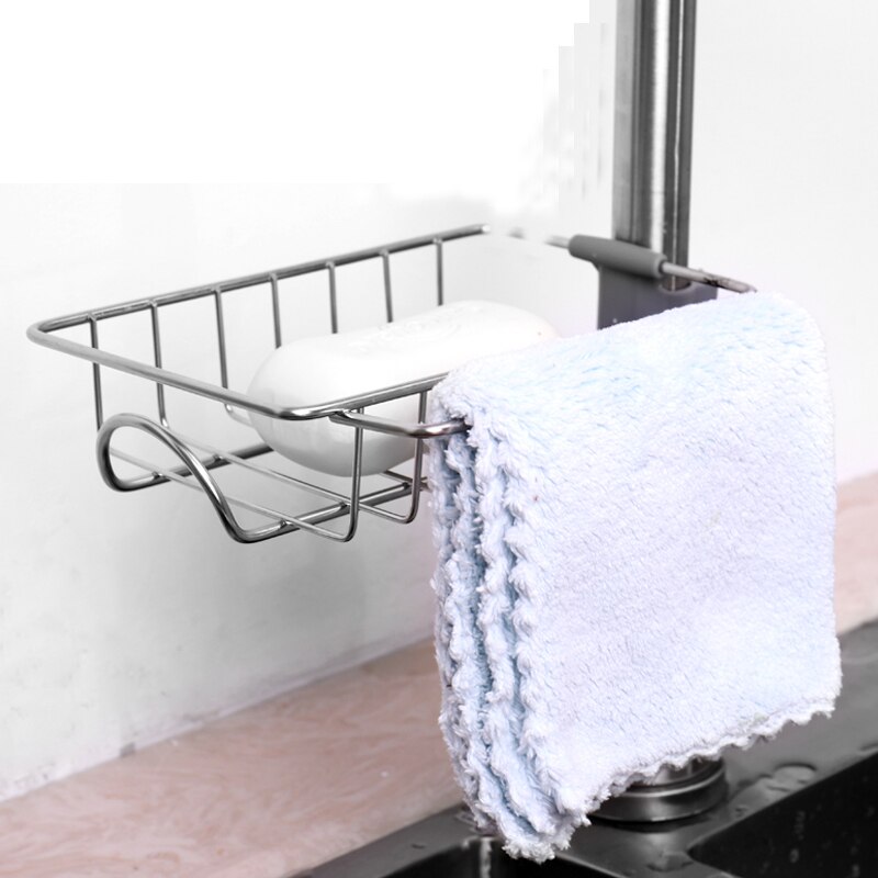 Kitchen sink faucet shelf stainless steel sponge h... – Vicedeal