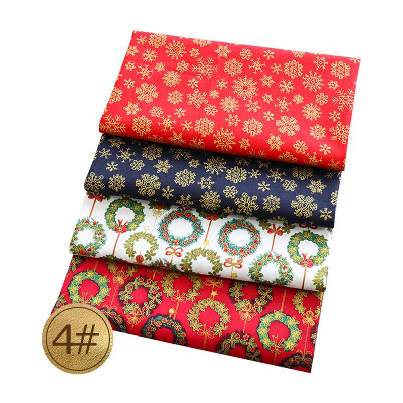 25cm x 25cm 100% bawełna świąteczna kołdra patchworkowa tkanina drukowana szycie tkaniny pikowane na splot krzyżowy dmc materiał ręcznie robiony: 04