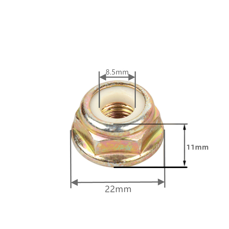5PCS Universal M10x1.25 LH Thread Blade Nut Garden Lawn Mower Gear Head Cover Nut For Brush Cutter Strimmer Trimmer Parts