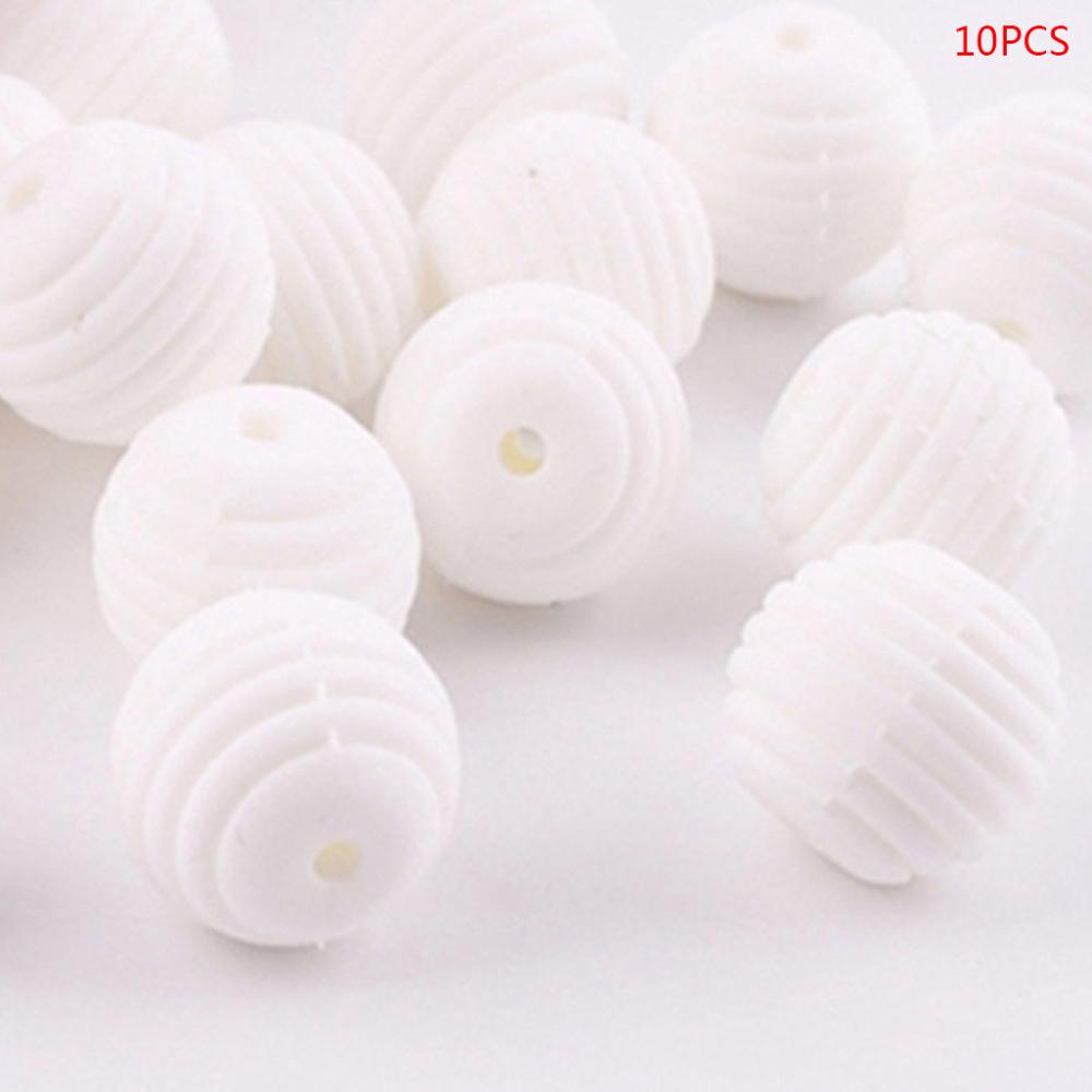 10 stk / pakke silikonkugler baby tænder spiral runde perler diy halskæde spædbørn vedhæftning sut kæde tilbehør: 7