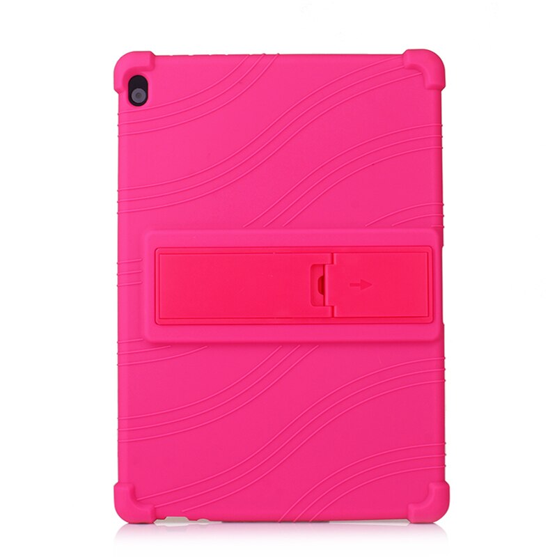 Voor Lenovo Tab M10 TB-X605F X505F Tab P10 TB-X705F TB-X705L 10.1 Inch Tablet Beschermhoes Soft Silicon Case + Film + Pen: rose