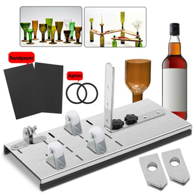 Beer Wine Jar Accurate Cutting Machine DIY Recycle Cutting Tool Kit Glass Bottle Cutter Stainless Steel Smoothly Cutting