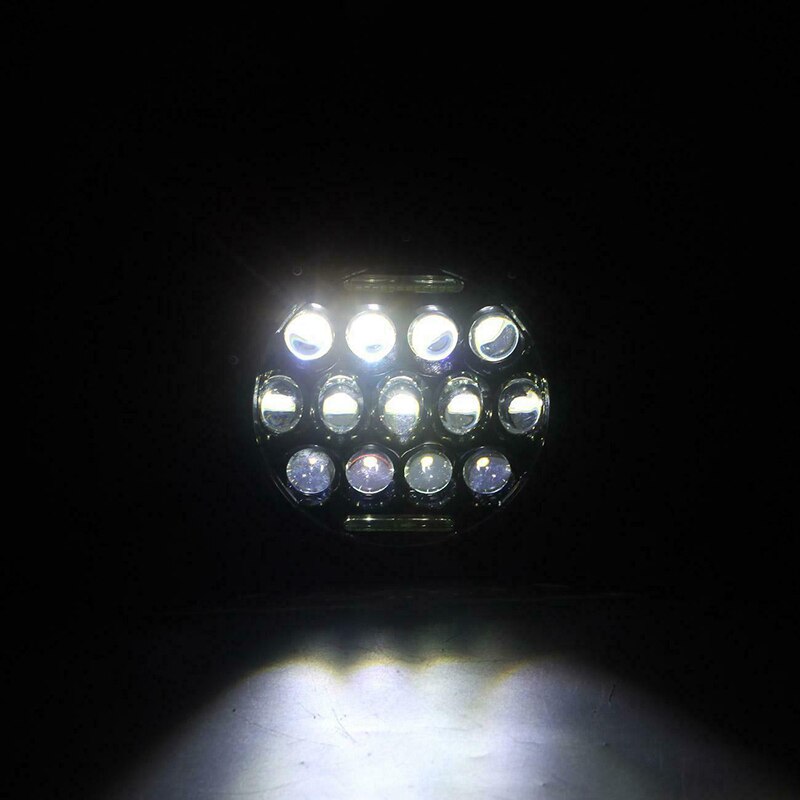 7 &quot;LED Runde Scheinwerfer Motorrad hoch/niedrig Strahl DRL LED Treibendes Licht Für Cafe