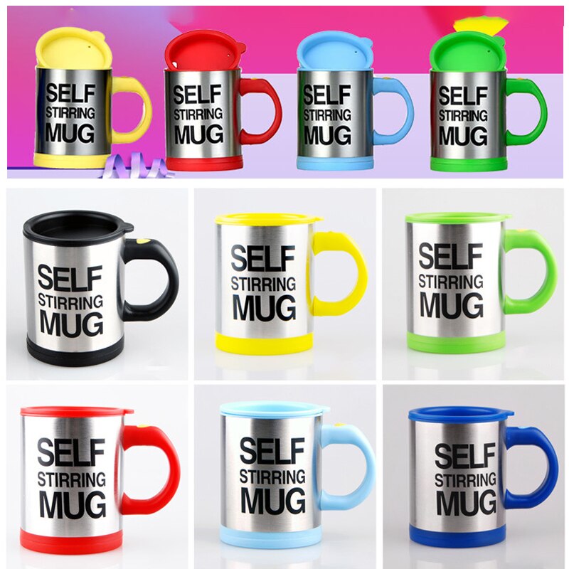 400ml Coffee Automatic Self Stirring Mug Milk Tea Coffee Mixing Mug Lazy Double InsulatedThermal Coffee Cup