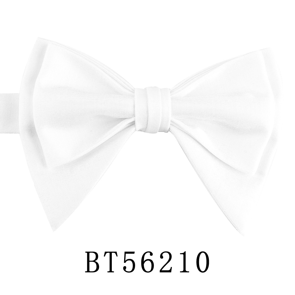 Pajaritas de tela brillante para hombre, pajarita Formal de Color sólido, estilo preatado, talla grande, de boda,: YELLOW