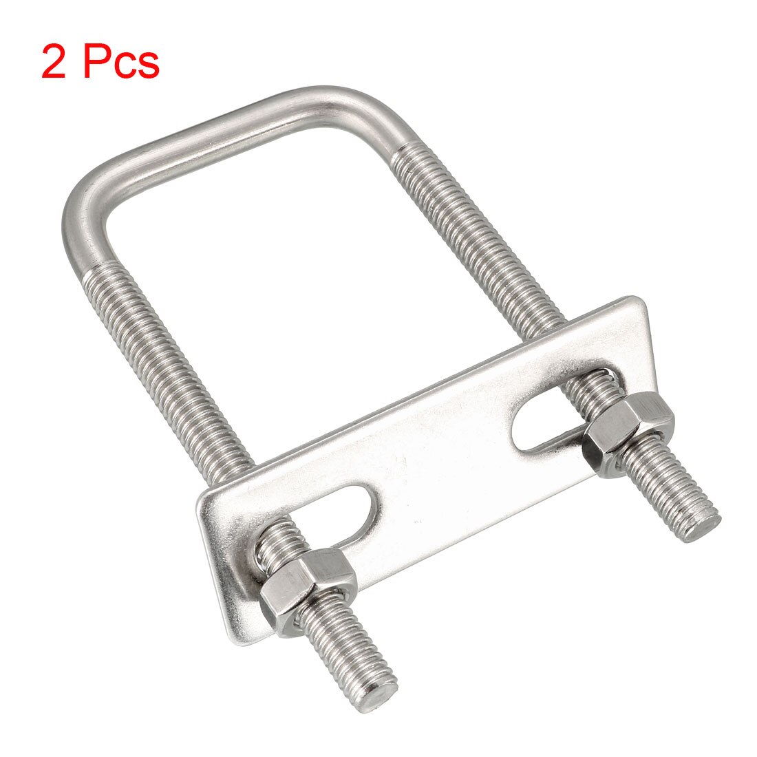 Uxcell 2 stk firkantede u-bolter sett 1-3/8 "(35mm)  indre bredde 304 av rustfritt stål  m6 w muttere ramme stropper bil- erstatning