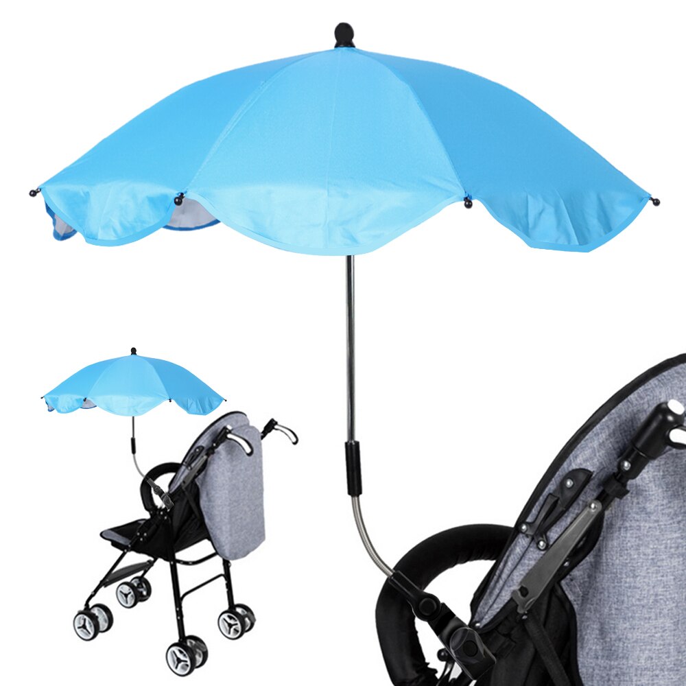 Sombrilla de cochecito de bebé, sombrilla de cochecito de bebé, paraguas con protección UV, artefacto para bebé, paraguas,: 2