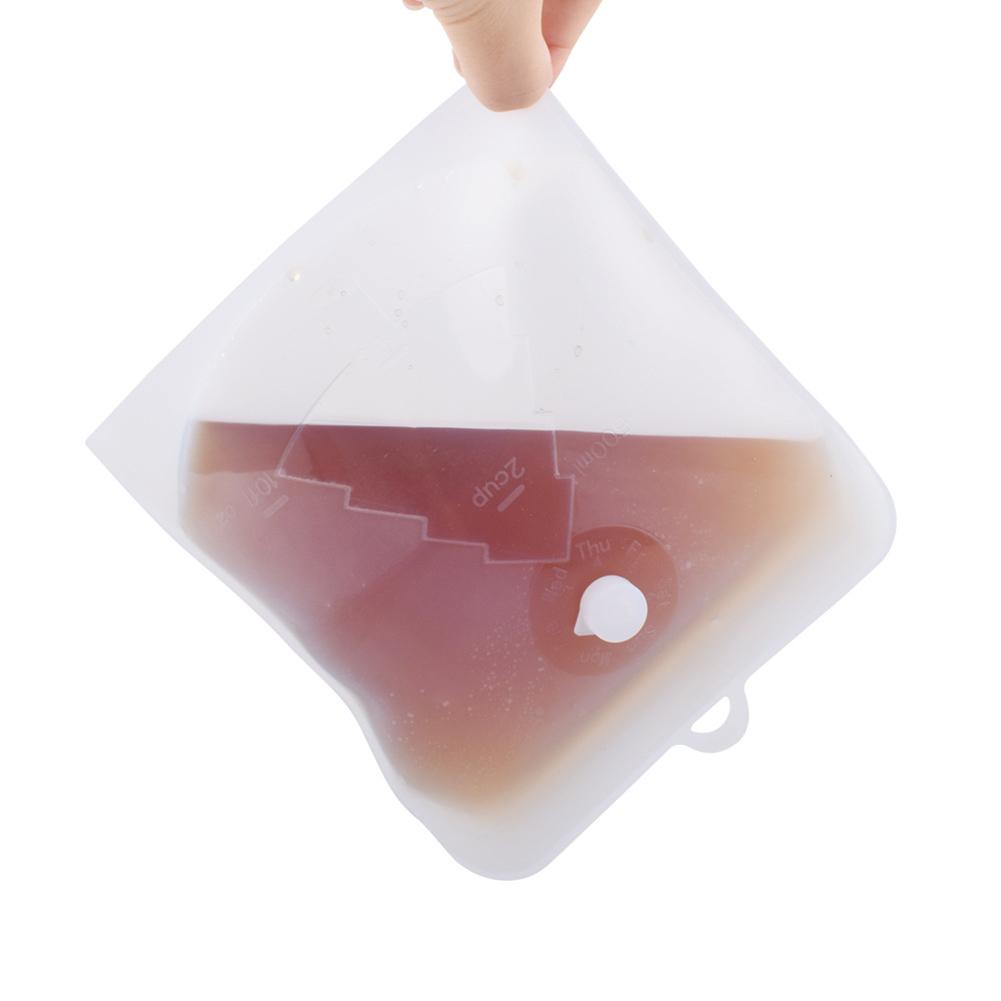 Reusable Ood Storage Bag Reusable Freezer Bag Ziplock Leakproof Top Fruits Lunch Box - FDA Approved BPA Free