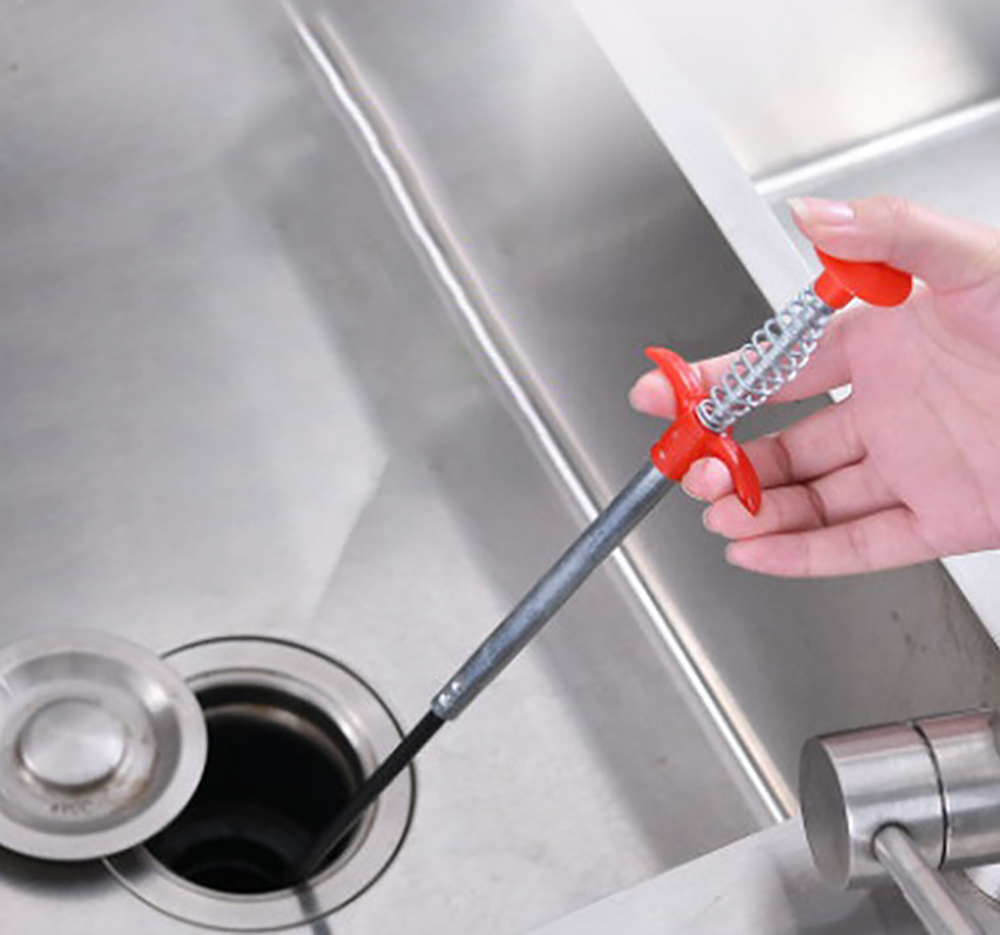 Pipe Unclogging Sewer Pickup Four-Claw Bendable Spring Spring Pipe Dredging Tools For Kitchen Water Pipe Sink Toilet Dredging