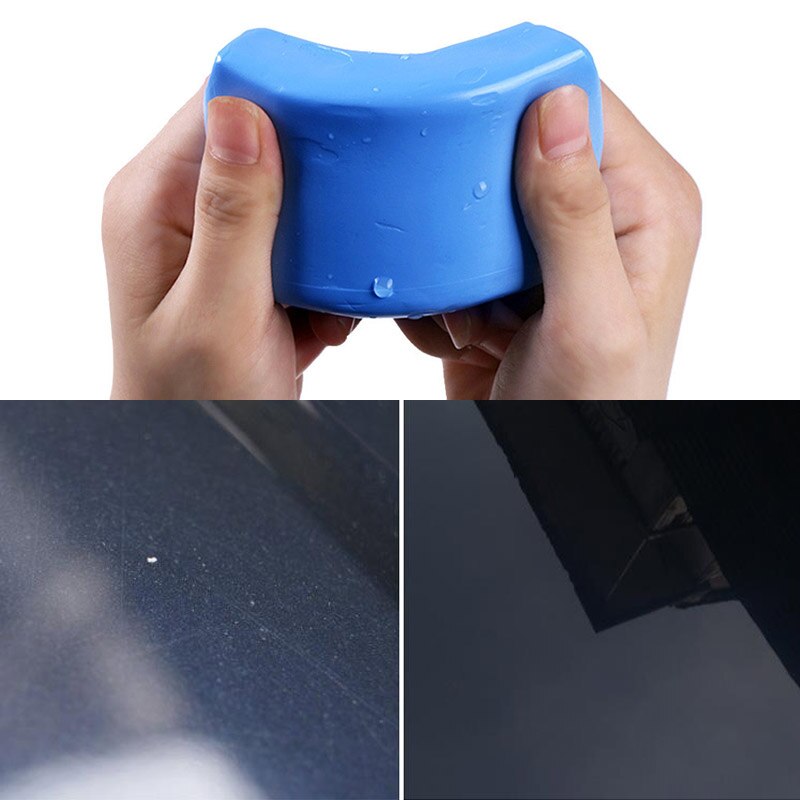 Barra de arcilla azul para lavado de coches, barra limpiadora de arcilla mágica para el coche, accesorios para el coche, elimina la contaminación del óxido y el aceite del coche