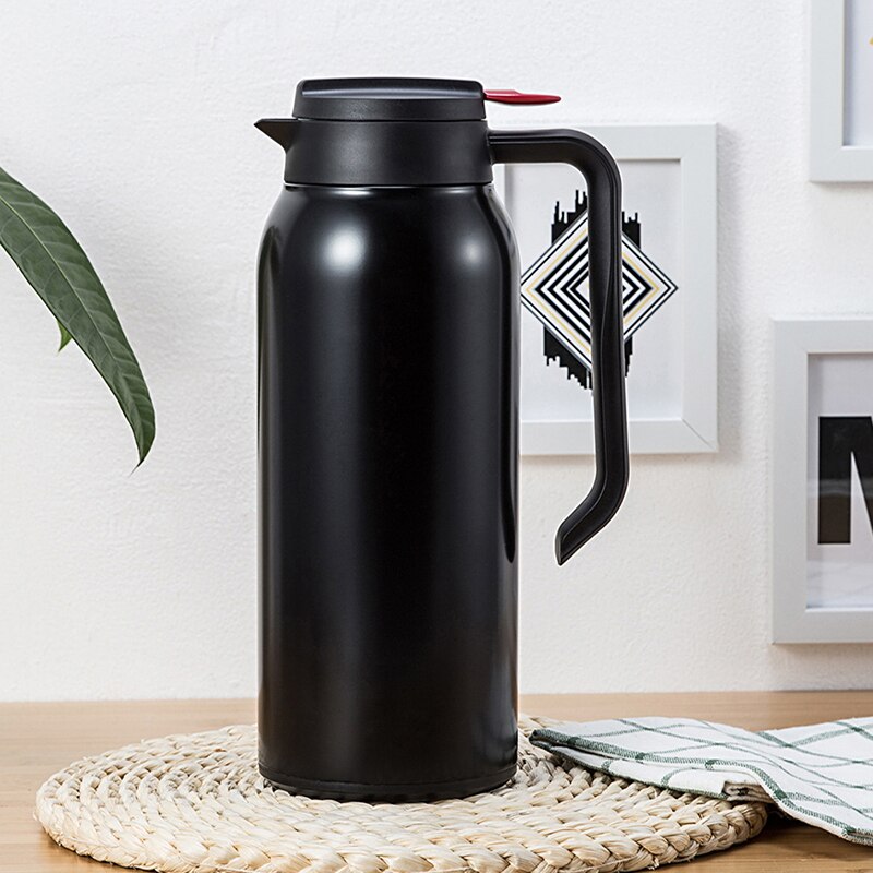 Vacuum Jug 304 Stainless Steel Double-Wall Vacuum Insulated Coffee Pot, Milk/Tea Insulation Pot, 1.5L