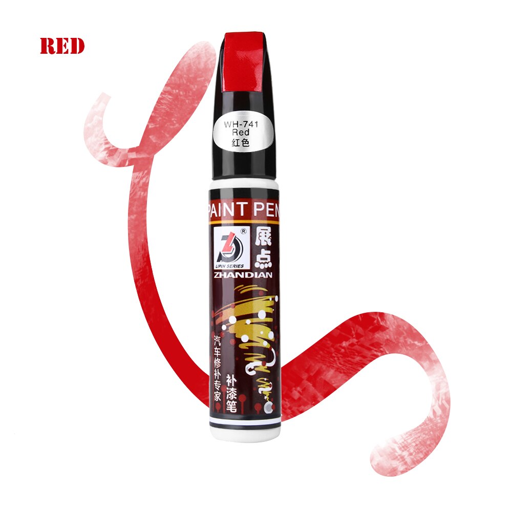 1PC samochodów Touch Up Pen naprawa zarysowań samochodowych Nick pisak do usuwania samochodów Auto Coat Scratch wyczyść naprawa marker z farbą Touch Up Remover: Red