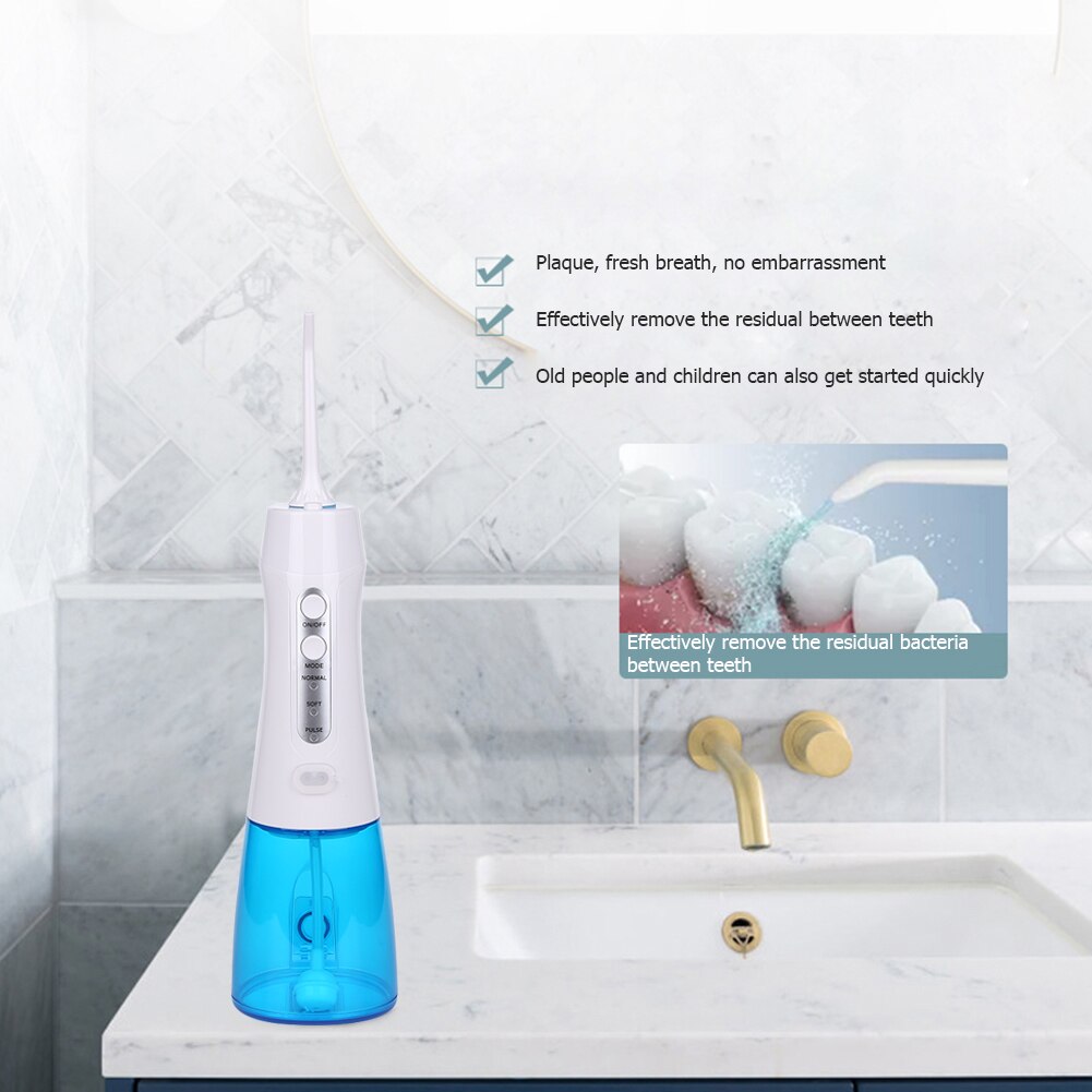 Portable Electric Oral Irrigator Waterproof Silent Teeth Cleaning Device Rechargeable Water Flosser Portable Dental Water Jet