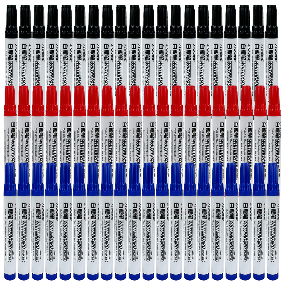 Suddbar Magnetisk Whiteboard Penna - 13.3cm - 10 Pennor/Box - Skola Kontor Konst: Blandad färg
